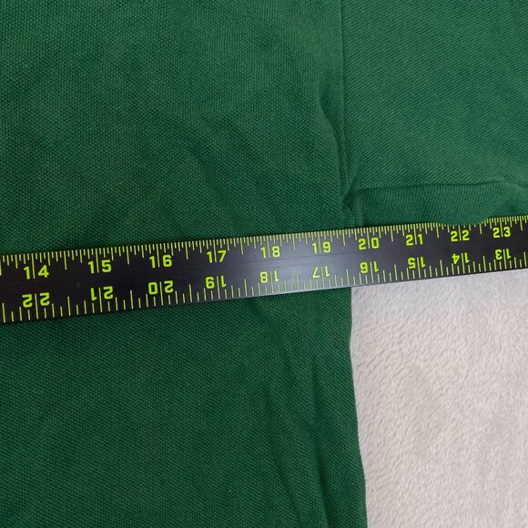 Vans Mens Green Polo Shirt Medium Loose Fit 100% Cotton Classic Casual Style - Picture 4 of 11